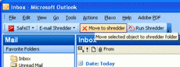Download SafeIT E-mail Shredder for Outlook 2003
