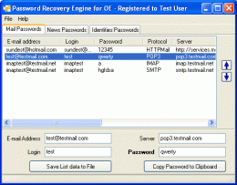 Download Password Recovery Engine for Outlook Express 1.3.0