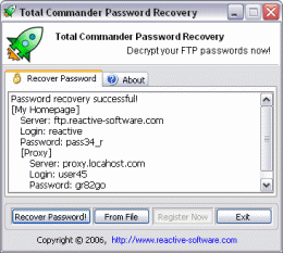 Download Total Commander Password Recovery 1.0.120.2006