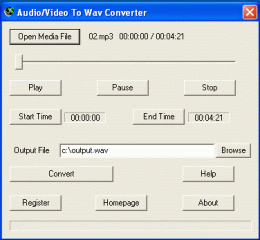 Download Audio/Video To Wav Converter