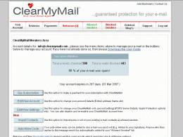 Download ClearMyMail Guarantedd Anti Spam Filter