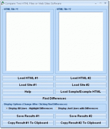 Download Compare Two HTML Files &amp; Find Differences Software