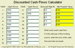 Download MoneyToys Discounted Cash Flow Calculato