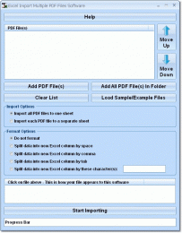 Download Excel Import Multiple PDF Files Software 7.0