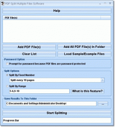 Download PDF Split &amp; Cut Multiple Files Software
