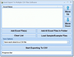 Download Excel Export To Multiple CSV Files Software 7.0