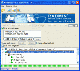 Download Advanced Port Scanner 1.3
