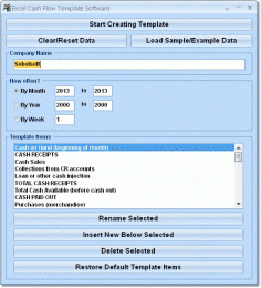 Download Excel Cash Flow Template Software 7.0