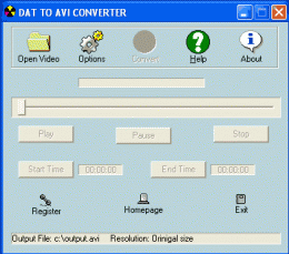 Download DAT TO AVI CONVERTER 3.1
