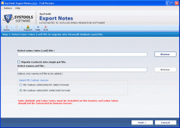 Download Convert Lotus Notes to Outlook 9.4