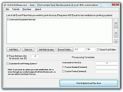 Download Excel print multiple excel documents at once with worksheet customization Software