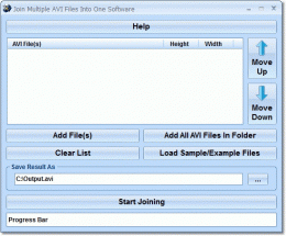 Download Join Multiple AVI Files Into One Software