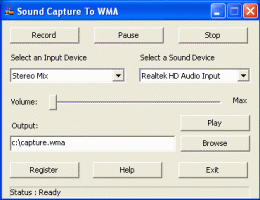 Download Sound Capture To WMA 1.0