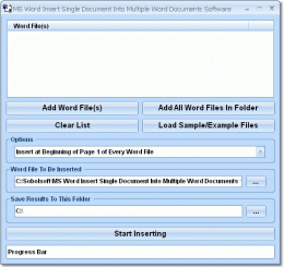 Download MS Word Insert Single Document Into Multiple Word Documents Software