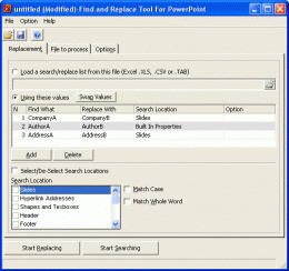 Download Find and Replace Tool for PowerPoint 1.0
