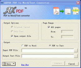 Download AXPDF  PDF to DOC Converter