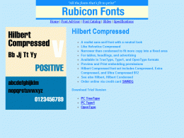 Download Hilbert Compressed Font TT 2.00