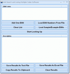 Download EAN Search and Lookup Multiple Codes Software 7.0