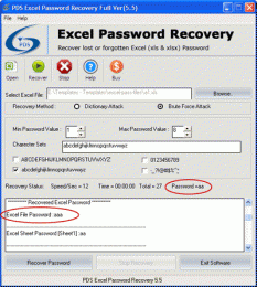 Download PDS Excel Password Recovery 2.0