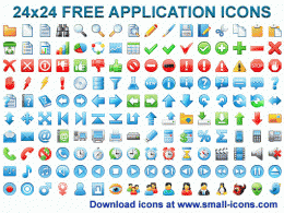 Download 24x24 Free Application Icons 2013.1