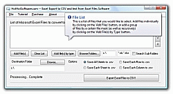 Download Excel Export to CSV and text from Excel Files
