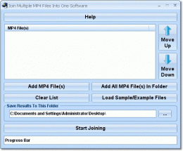 Download Join Multiple MP4 Files Into One Software