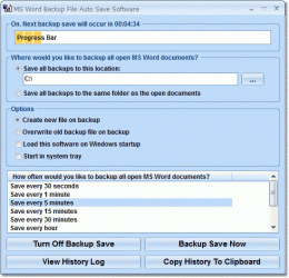 Download MS Word Backup File Auto Save Software