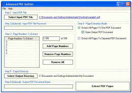 Download Advanced PDF Splitter 1.12