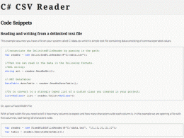 Download C# CSV Reader 1.0.0