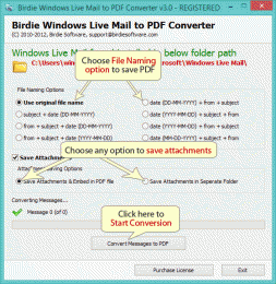 Download Convert Windows Mail emails to Adobe PDF