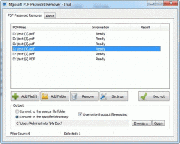 Download Mgosoft PDF Password Remover