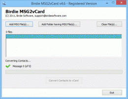 Download Bulk MSG export to vCard