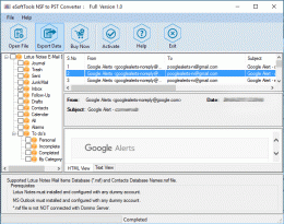 Download NSF Converter to PST 2.0