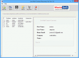 Download Live Mail Contacts Recovery