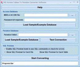 Download MS Access Tables To Paradox Converter Software