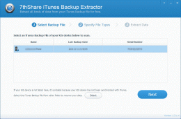Download 7thShare iTunes Backup Extractor 1.3.1.4