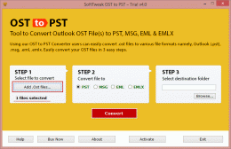 Download OST file to PST Conversion tool 1.0.4