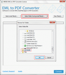 Download Convert EML emails to PDF format
