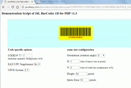 Download J4L Barcodes 1D for Php 1.3