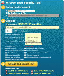 Download VeryPDF PDF DRM Cloud API 2.0