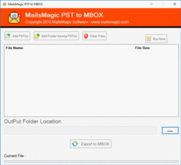 Download Convert Outlook 2016 PST to MBOX