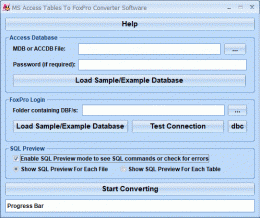 Download MS Access Tables To FoxPro Converter Software