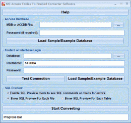 Download MS Access Tables To Firebird Converter Software 7.0