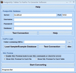 Download PostgreSQL Tables To FoxPro To Converter Software