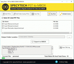 Download Outlook Export Folder to MBOX