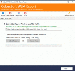 Download Export Live Mail Emails into Outlook