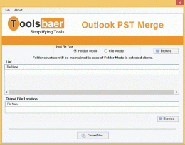 Download ToolsBaer PST Merge Tool