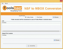 Download ToolsBaer NSF to MBOX Conversion
