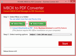 Download MBOX File View into PDF