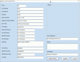 Download Aglowsoft Contact Database
